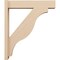 Ekena Millwork 5 1/2-in W x 24-in D x 28-in H Funston Block Rough Cedar Woodgrain TimberThane Outlooker, Primed Tan OUTUR055X24X28FST44RCPR - alternate 2